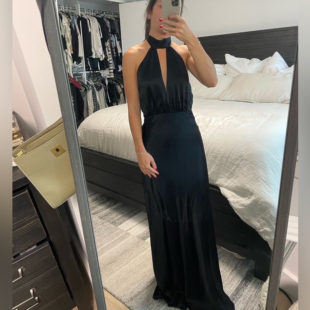 Something Navy Dress BLACK Size XS